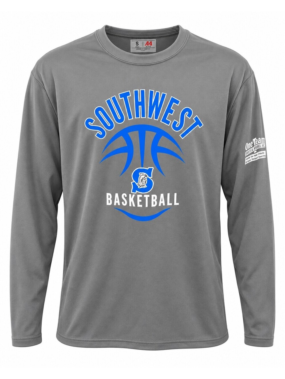 Green Bay Southwest Basketball A4 Long Sleeve Shirt Small